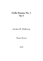 Cello Sonata No.1 (Piano Score and Part)